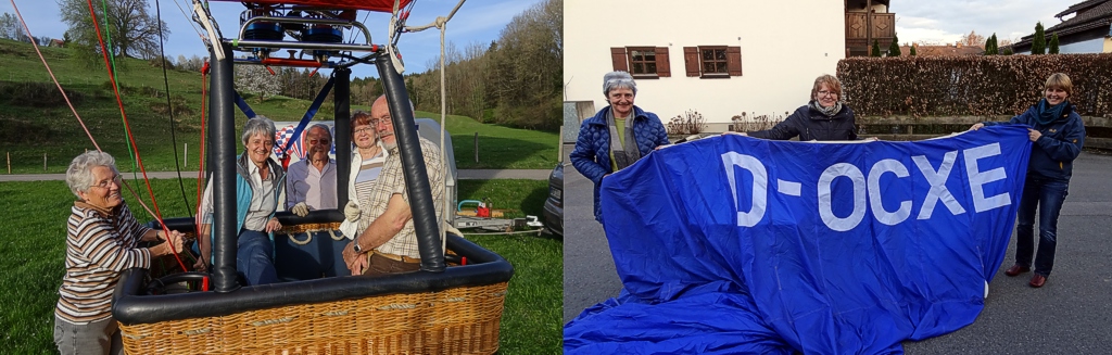 Mitglieder der Ballonsportgruppe Mitglieder der Ballonsportgruppe